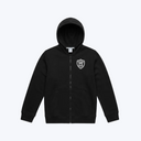 HOODIE SQUARE ZIP NOIR ENFANT