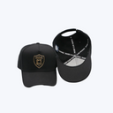 CASQUETTE NOIR LOGO DORE