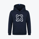 HOODIE HERMINE BRODEE MARINE ENFANT