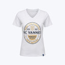 T SHIRT FEMME PATCH BLANC