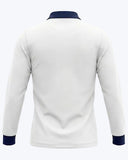 POLO MANCHES LONGUES BLANC