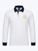 POLO MANCHES LONGUES BLANC