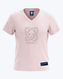 T-SHIRT FEMME STRASS ROSE PASTEL