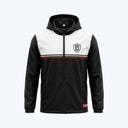 VESTE DE PLUIE NOIR ET BLANCHE